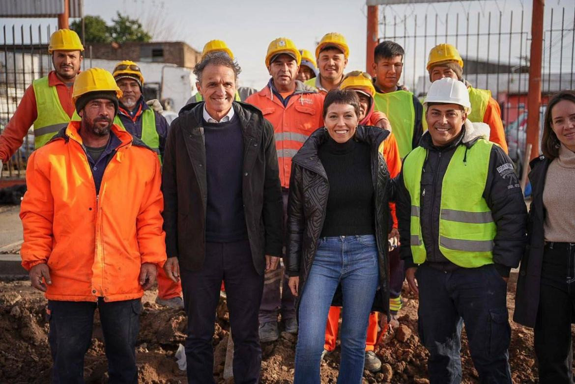 Mayra Mendoza y Gabriel Katopodis en Quilmes. Foto: Prensa.