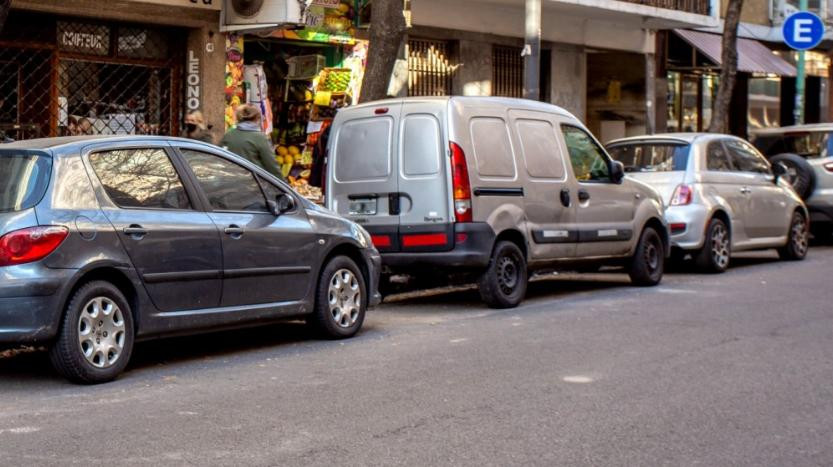 Estacionamiento en la Ciudad. Foto: NA.