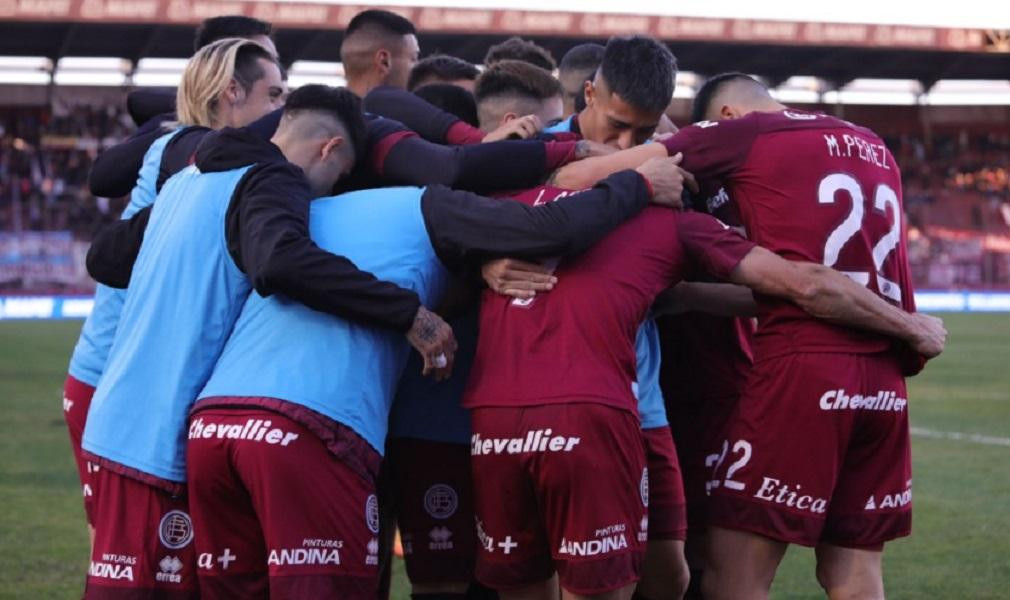 Festejo de Lanús, fútbol argentino, NA