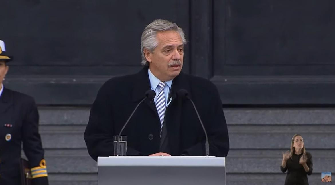 Alberto Fernández, Gobierno, foto captura de video