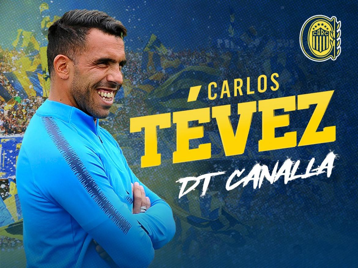 Carlos Tevez, Rosario Central. Foto: Twitter Central.