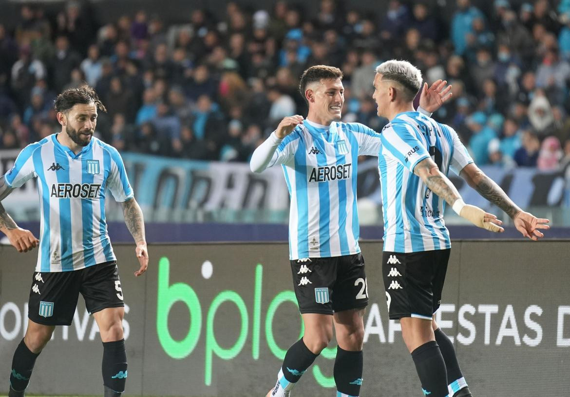 Gol de Racing, festejo, NA