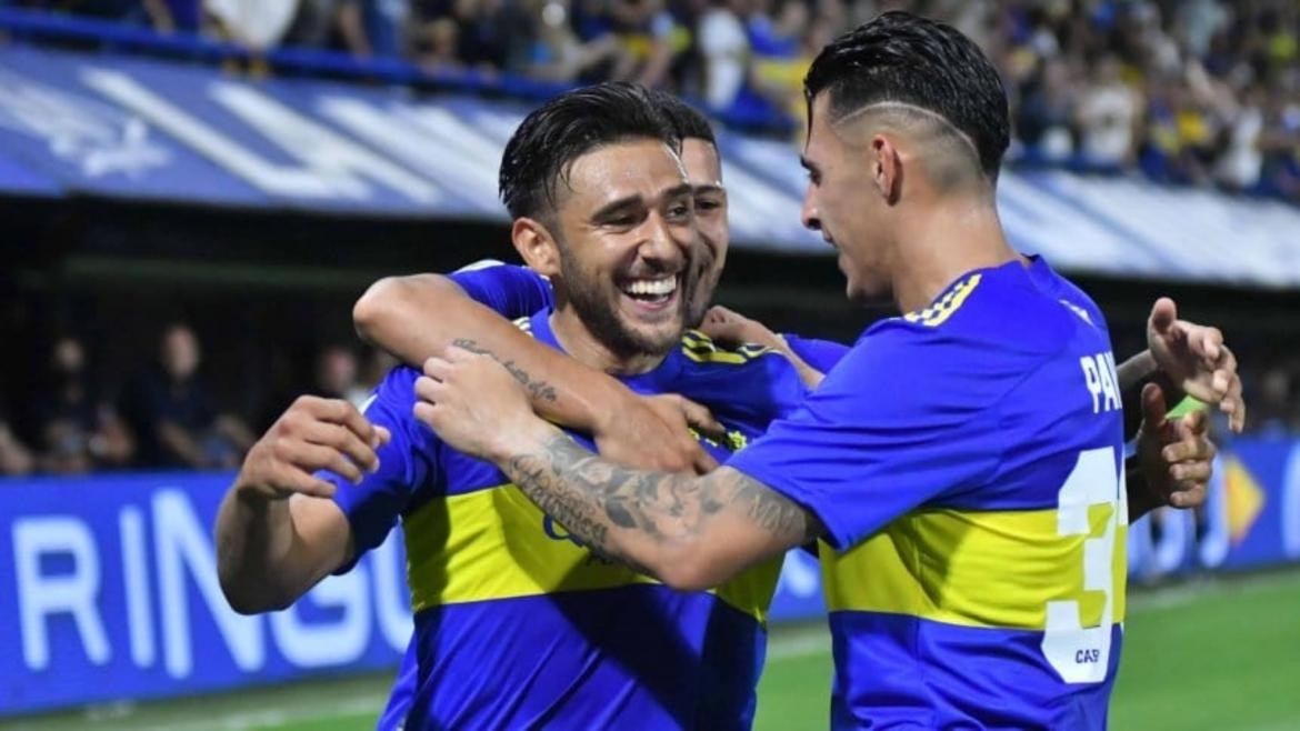 Eduardo Salvio y Cristian Pavón, Boca. Foto: NA.