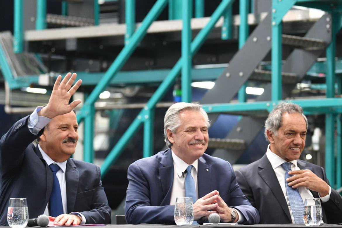 Alberto Fernández en La Rioja. Foto: NA.