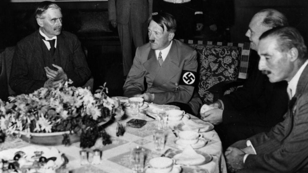 Chamberlain, Hitler, foto Getty Images