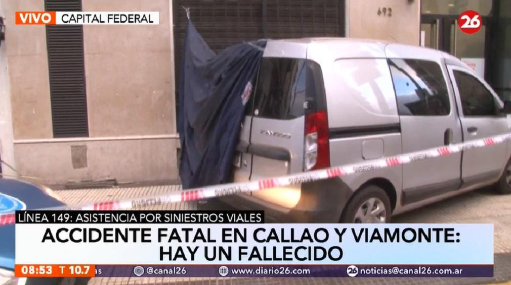 Tragedia en Recoleta, se desvaneció al volante, Canal 26