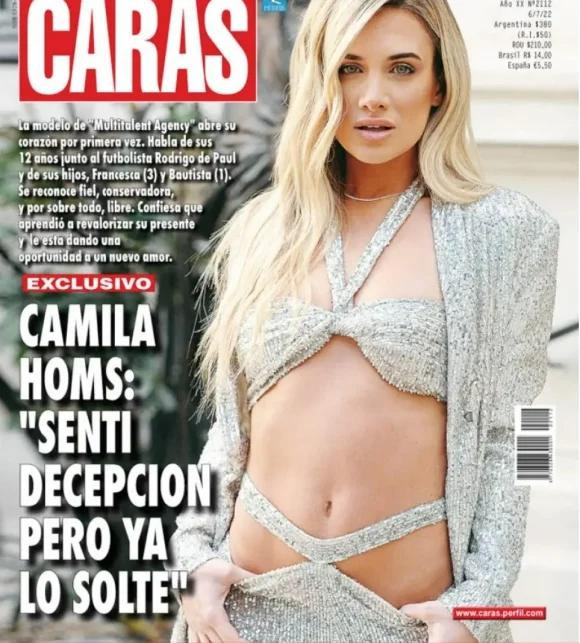 Tapa de Camila Homs. Foto: Caras.