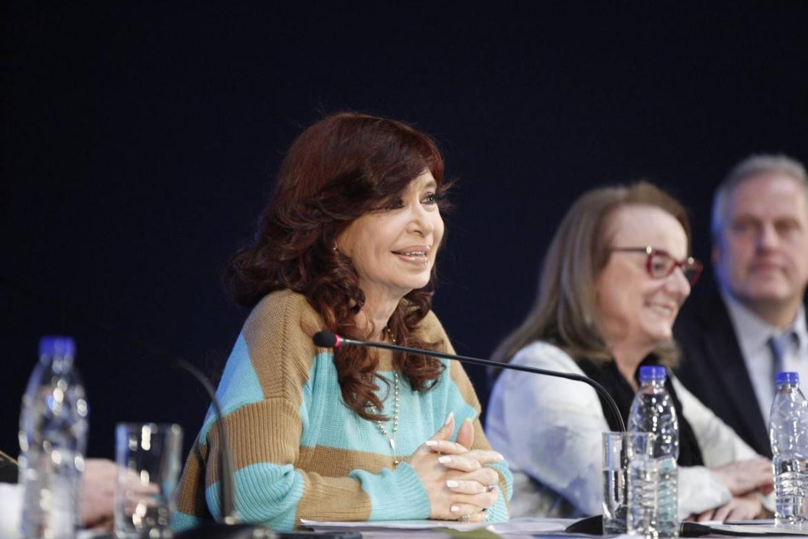 Cristina Kirchner en el Calafate. 