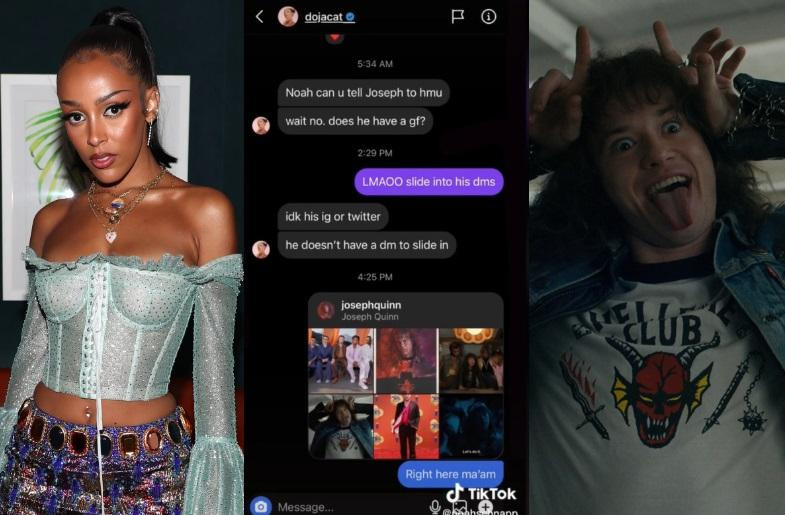 Los chats que revelan el amor platónico de Doja Cat: Joseph Quinn, intérprete de Eddie Munson en Stranger Things. Foto: NA.