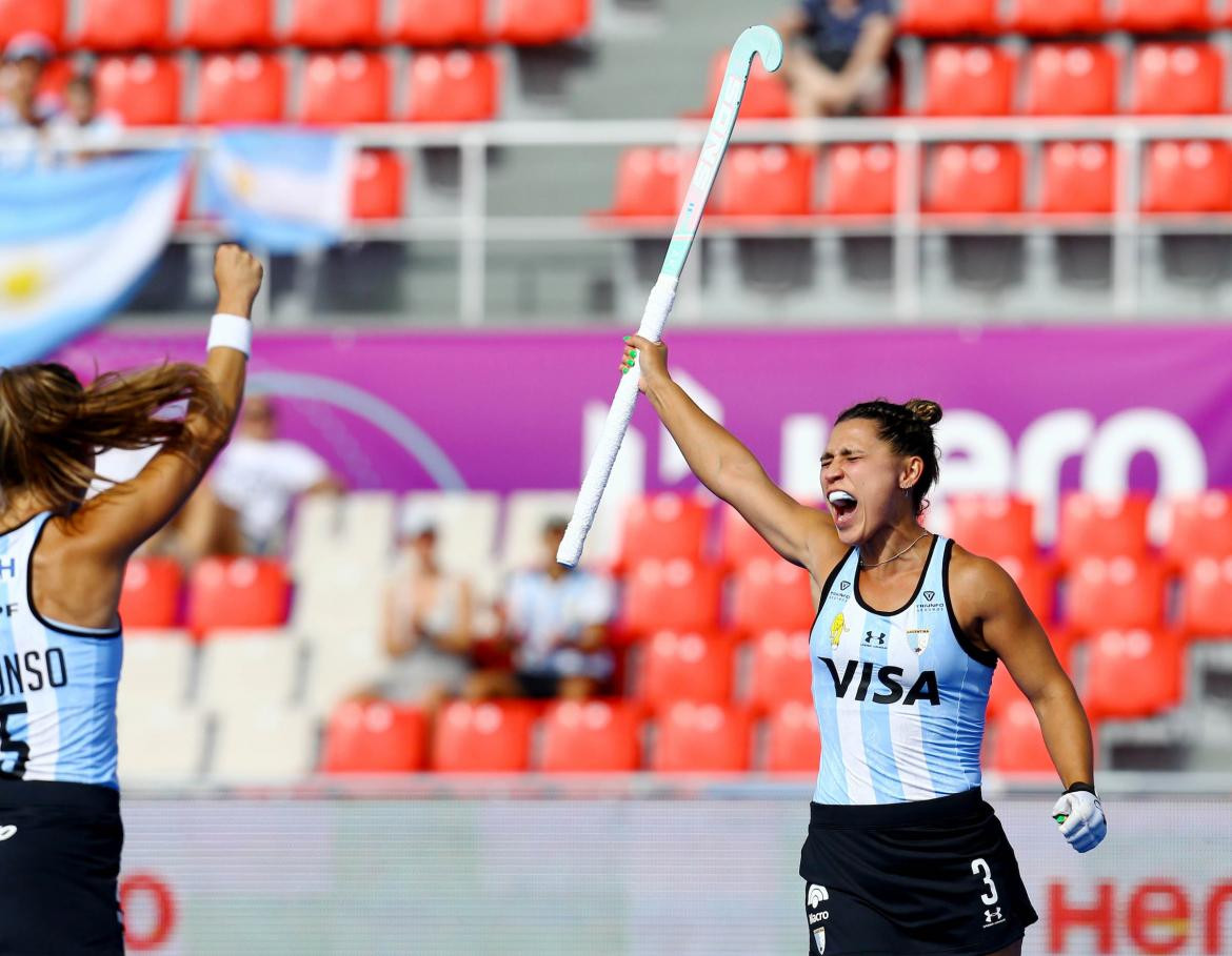 Las Leonas en el Mundial de Hockey 2022. Foto: NA.