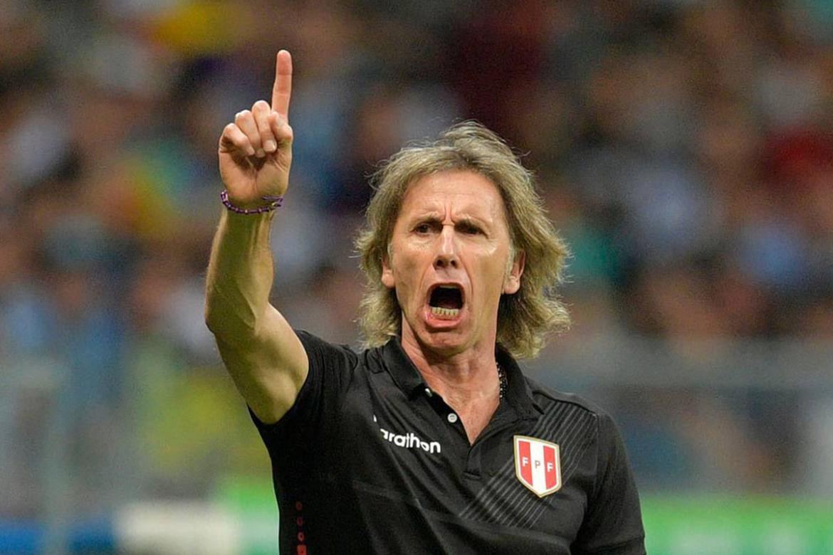 Ricardo Gareca, director técnico. Foto: EFE.