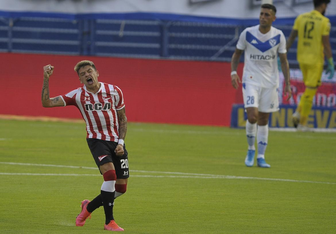 Diego García, futbolista de Estudiantes. Foto: NA.