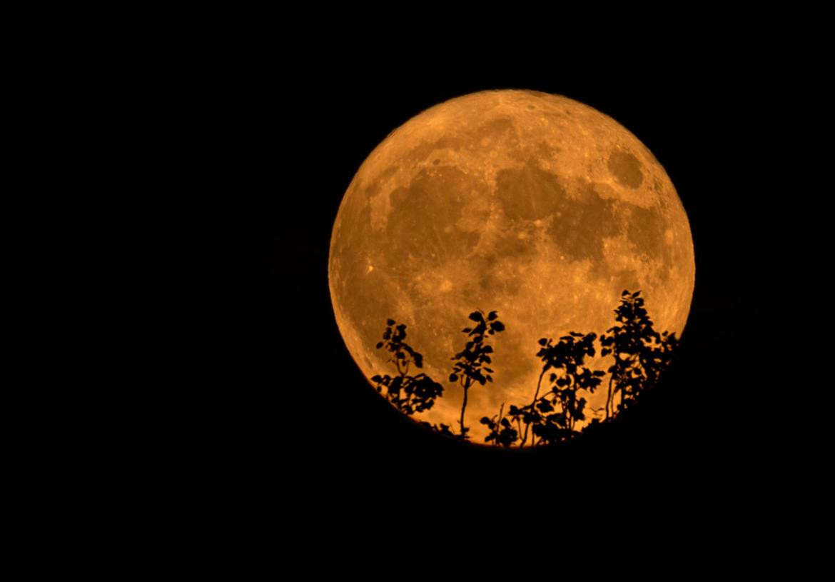 Superluna de ciervo. Foto: EFE.