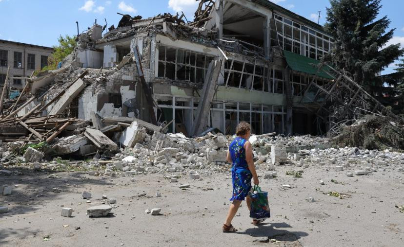 Lugansk, una región castigada por la guerra. Foto: NA.