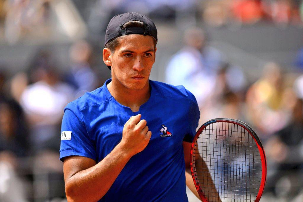 Sebastián Báez en el ATP de Bastad.