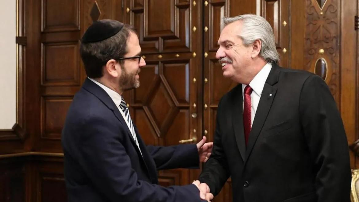 Reunión de Alberto Fernández con representantes de AMIA. Foto: Presidencia de la Nación