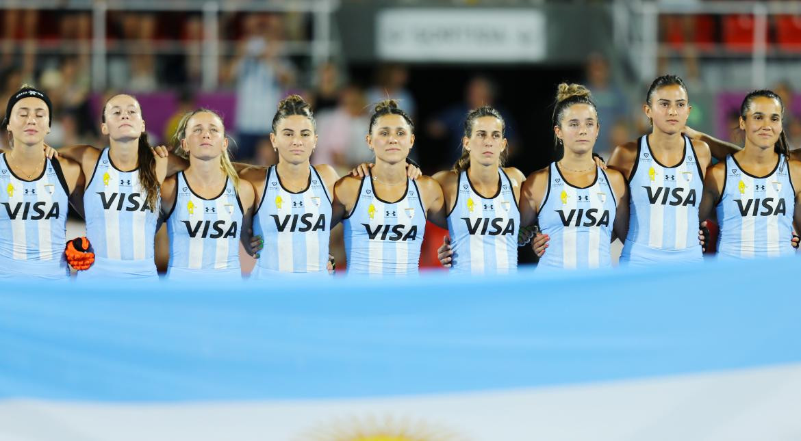 Las Leonas, hockey. Foto: Twitter @ArgFieldHockey.