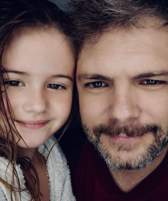 Ricky junto a su hija. Foto: Instagram/rickydiotto