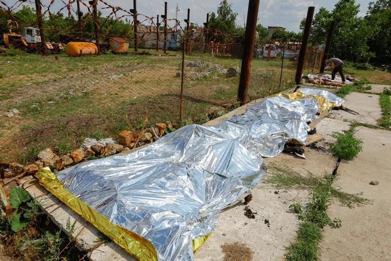 Ataque a prisioneros ucranianos. Foto: EFE.