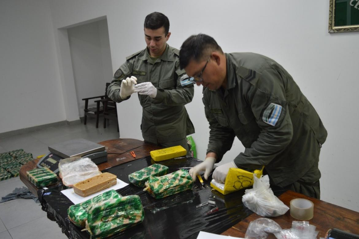 Decomisan 93 kilos de cocaína. Foto: GNA