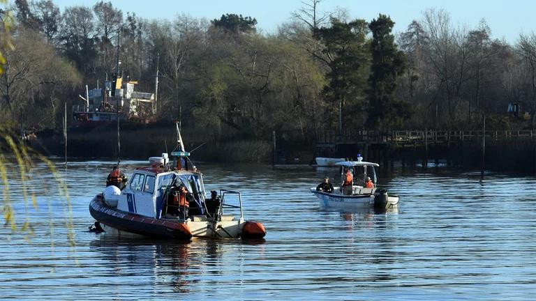 Prefectura Naval encontraron poco antes de las 11 un cuerpo en el río Lujan. Foto: NA.