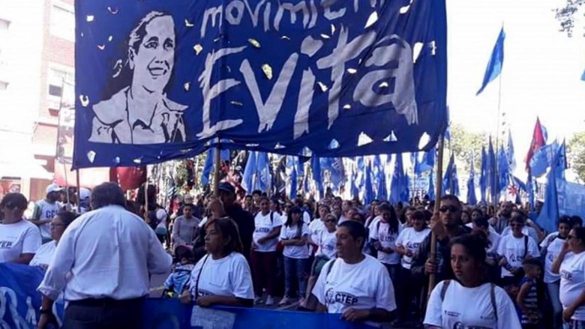 Movimiento Evita. Foto: NA