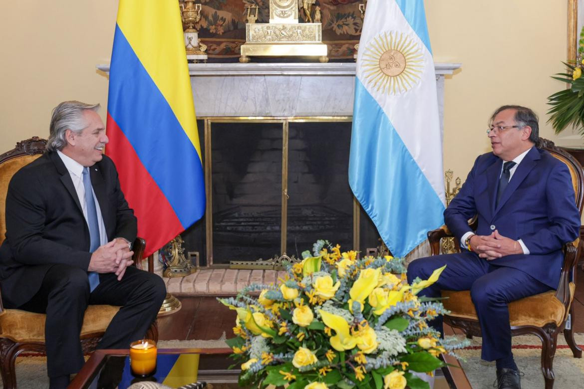 Alberto Fernández y Gustavo Petro, Foto presidencia	