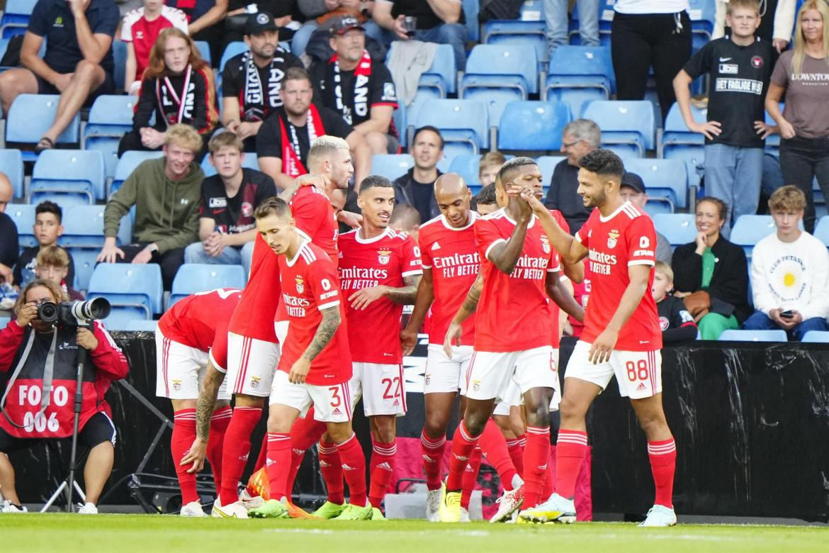 Benfica vs Midtjylland, Champions League. Foto: EFE.