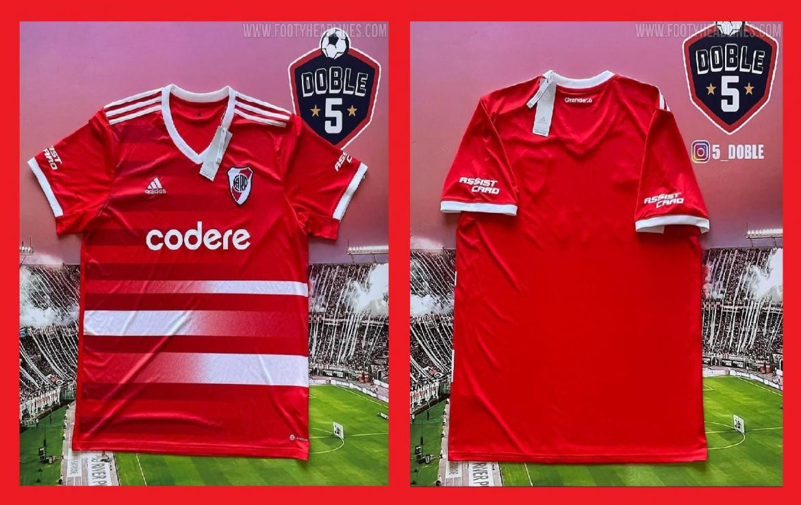 Supuesta nueva camiseta alternativa de River, Foto FootyHeadlines