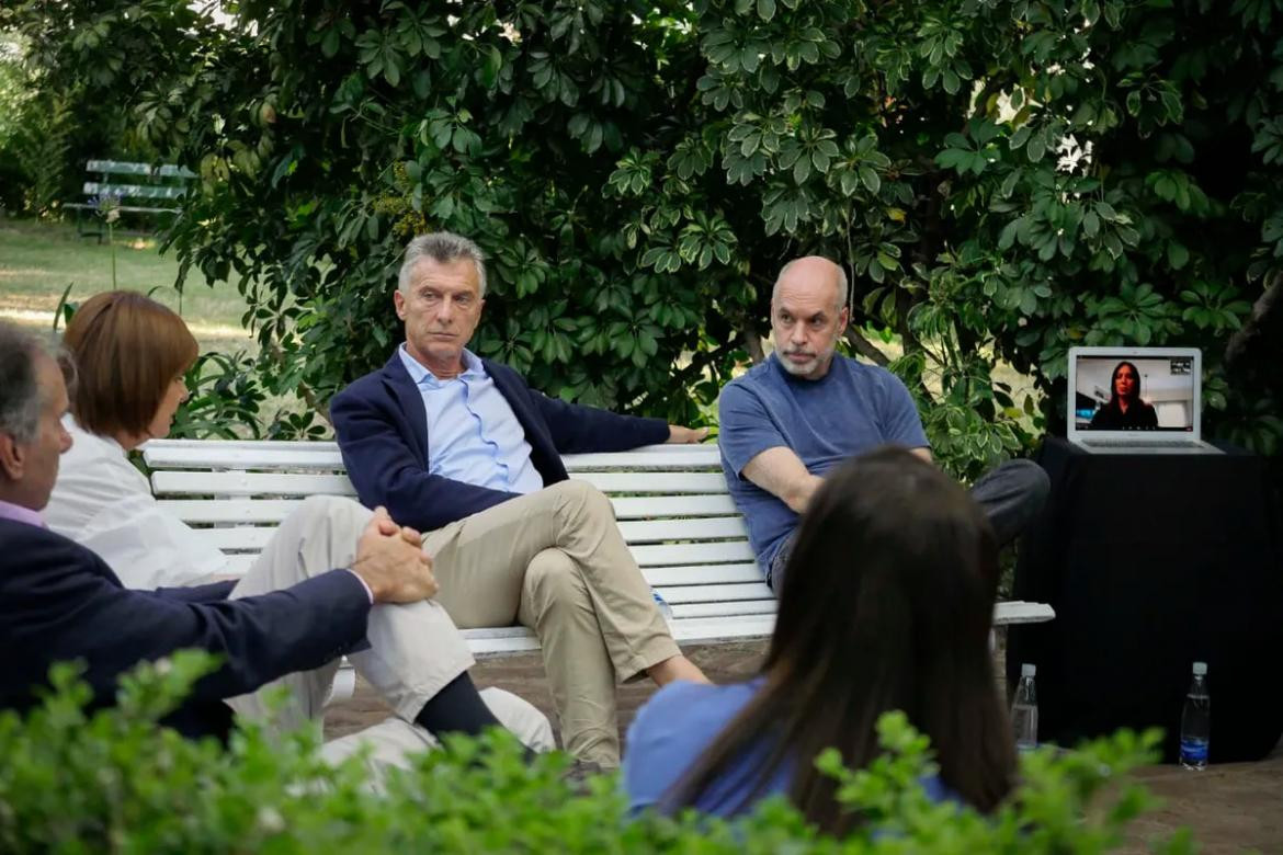 Patricia Bullrich, Mauricio Macri, Horacio Rodríguez Larreta y María Eugenia Vidal. Foto: prensa PRO.