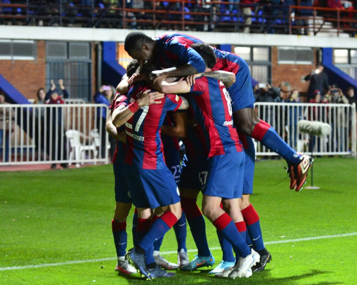 Festejo de San Lorenzo ante Platense por la Liga Profesional. Foto: @SanLorenzo.