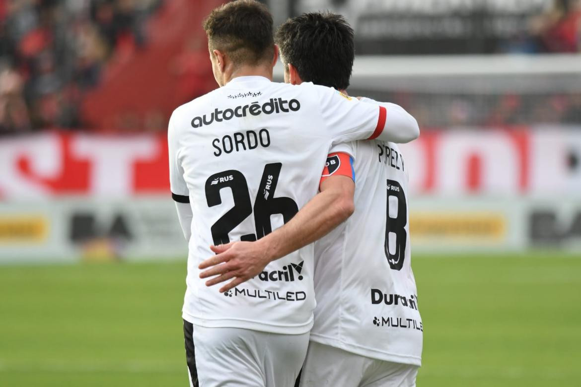 Festejo de Newells ante Lanús por la Liga Profesional de Fútbol. Foto: @Newells.