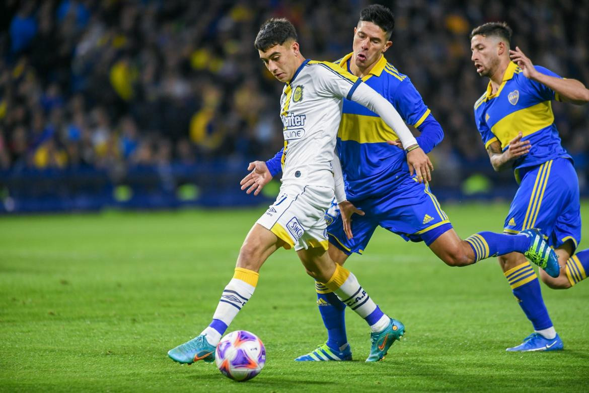 Boca vs Rosario Central, fútbol argentino. Foto: NA.