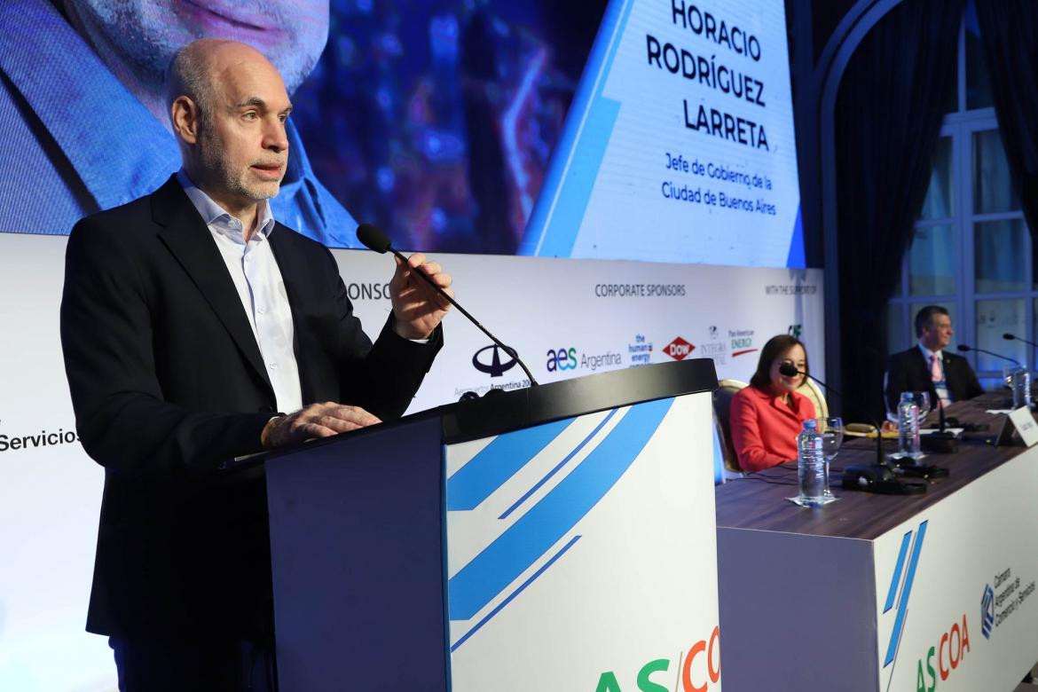 Horacio Rodríguez Larreta en el Council of the Americas, Foto NA