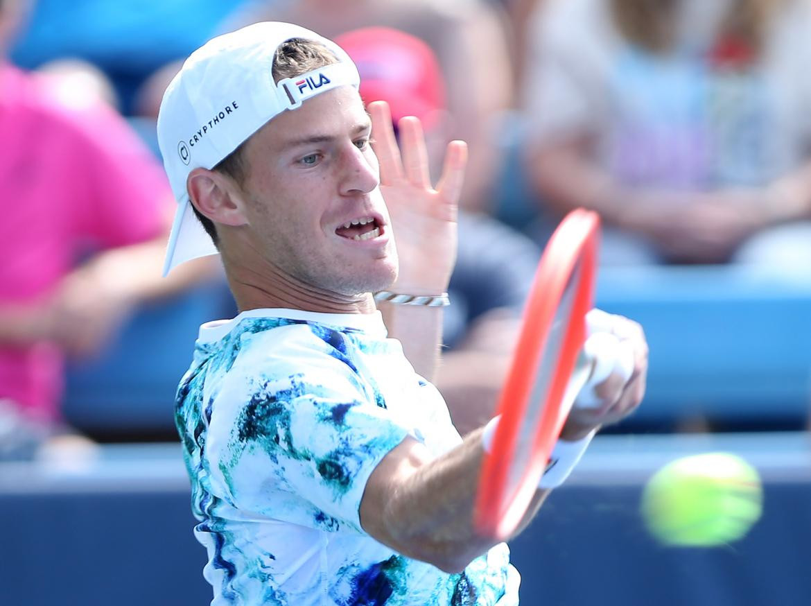 Diego Schwartzman en el Masters 1000 de Cincinnati. Foto: EFE.