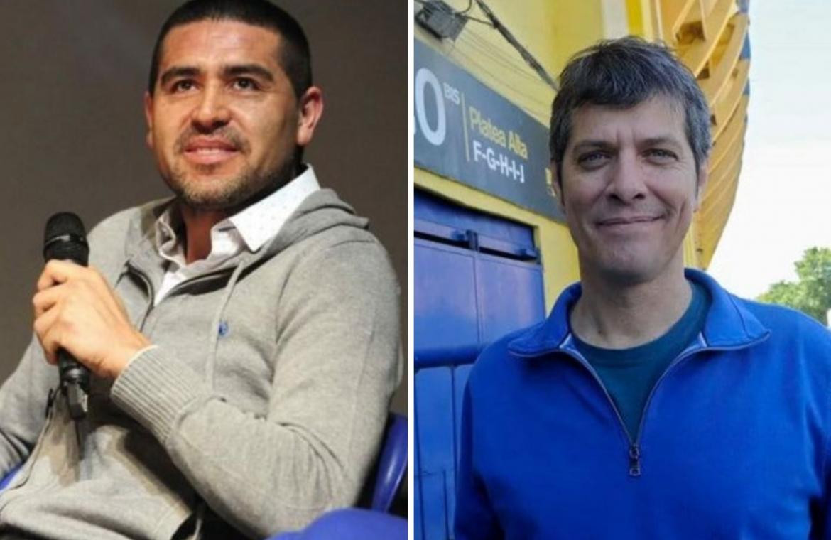 Juan Román Riquelme y Mario Pergolini