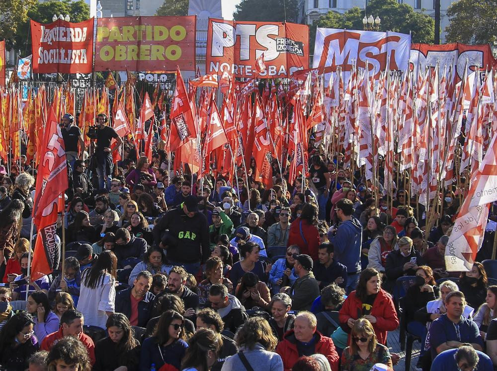 Marcha, manifestación, Izquierda, NA