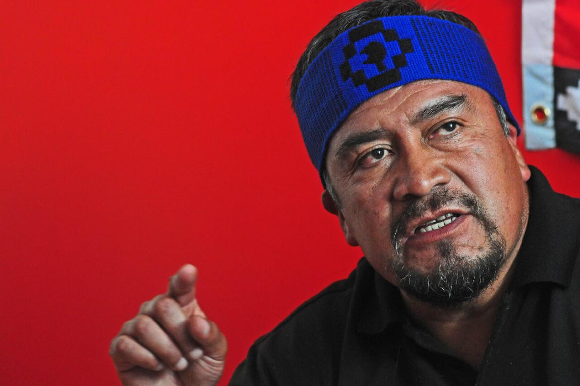 Héctor Llaitul, líder radical mapuche. Foto: La Tercera.