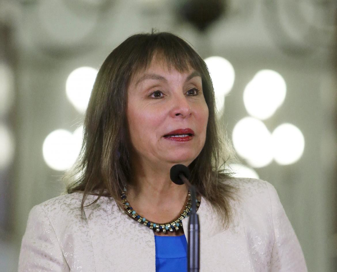 Jeannette Vega, ministra de Desarrollo Social de Chile. Foto: EFE.