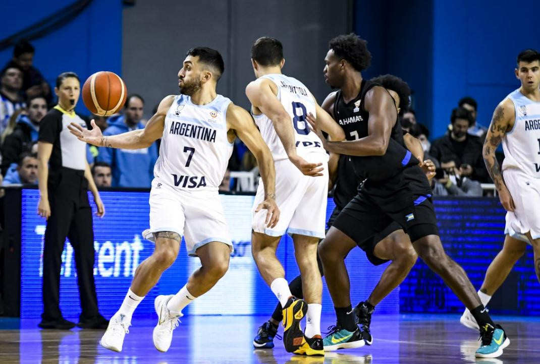 Selección argentina de básquet vs. Bahamas, NA