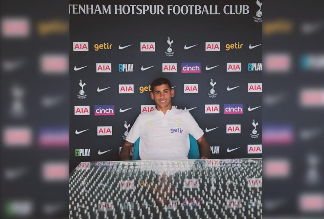 Cristian Cuti Romero, Tottenham, Foto Twitter