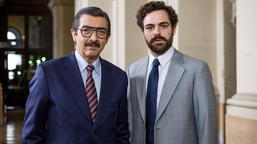 Ricardo Darín y Peter Lanzani como Strassera y Moreno Ocampo en Argentina, 1985. Foto: prensa Prime Video