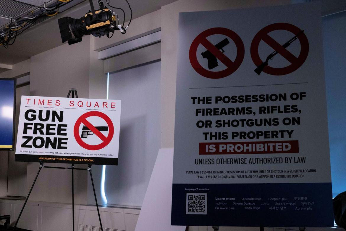 Times Square, zona libre de armas. Foto: EFE