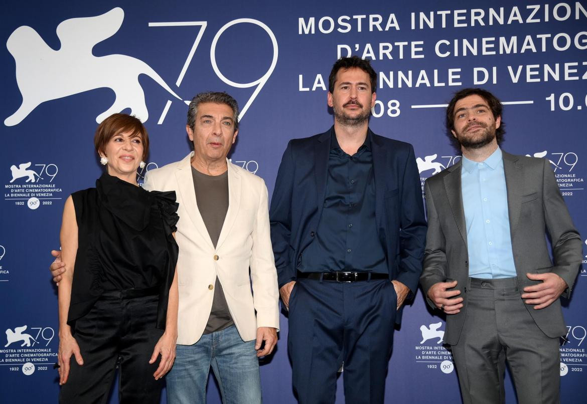 Alejandra Flechner, Ricardo Darin, Santiago Mitre y Peter Lanzani en Venecia_EFE