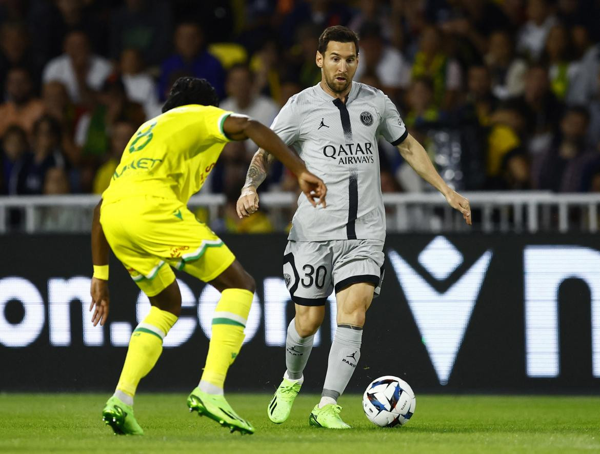 Lionel Messi, PSG vs Nantes. Foto: REUTERS