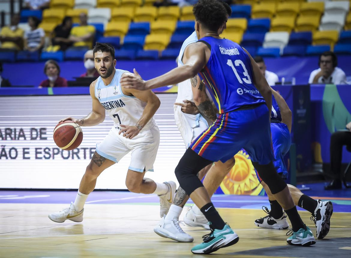 Triunfo de la Selección argentina de básquet ante Venezuela por la AmeriCup. Foto: @cabboficia.