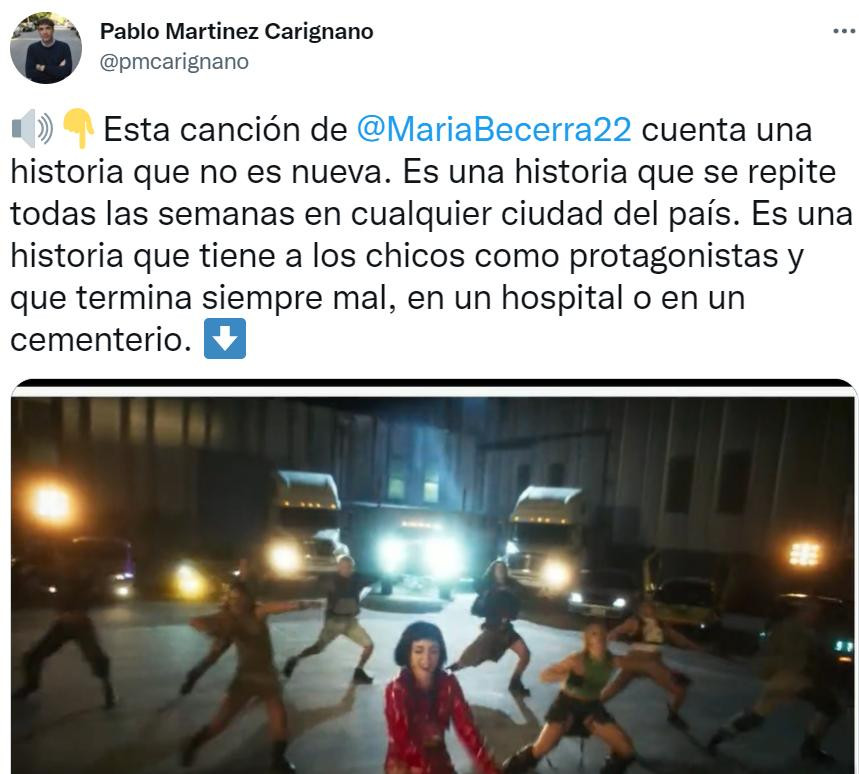 Twitt de Pablo Martínez Carignano. Foto: Twitter/pmcarignano