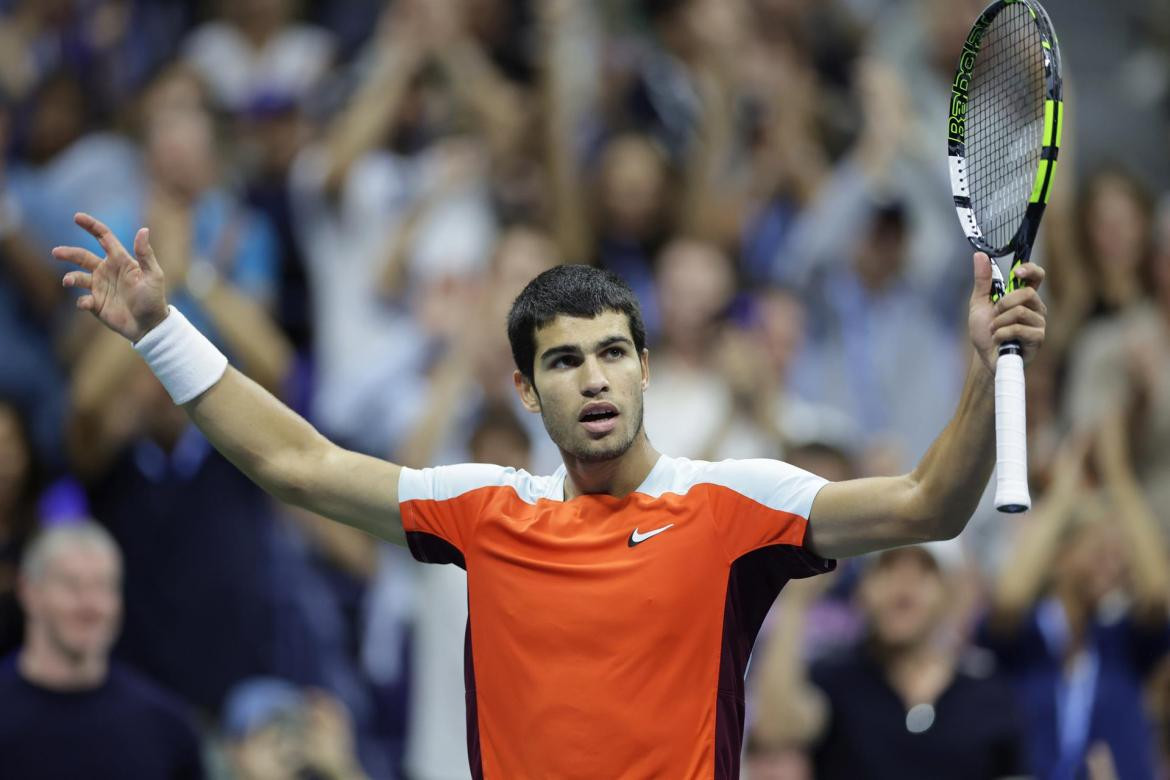 Carlos Alcaraz campeón del US Open 2022. Foto: EFE.