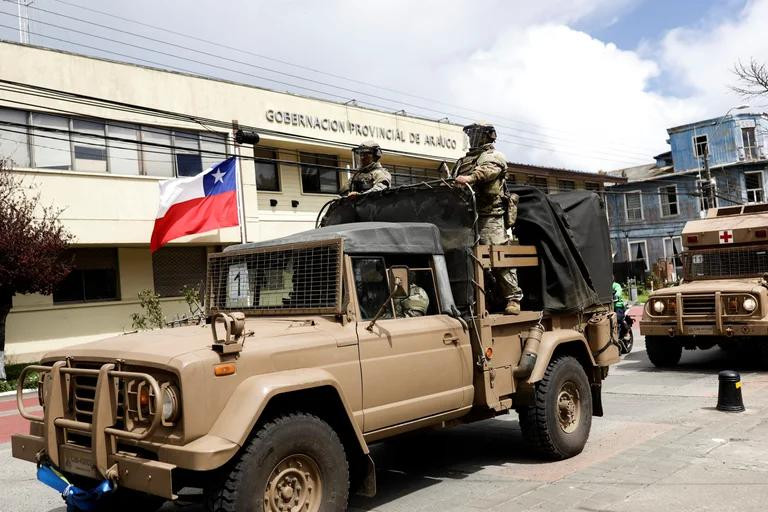 Militarización en Chile. Foto: REUTERS