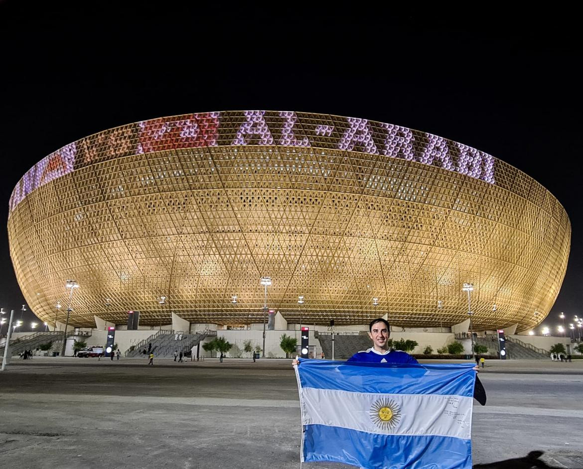 Juan Fiorucci, argentino que trabaja en Qatar. Foto: Juan Fiorucci.